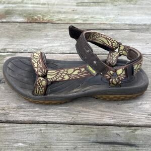 Teva Hurricane Sandals 8 Brown Floral Hiking